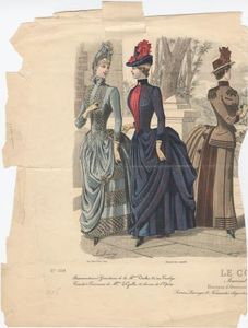 Costume, France. 19th century. Le Petit Echo de La Mode. Magazine 