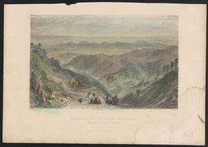 Mussooree and the Dhoon, from Landour : Himalaya Mountains, India