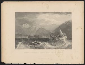 Bombay Harbour : fishing boats in the monsoon